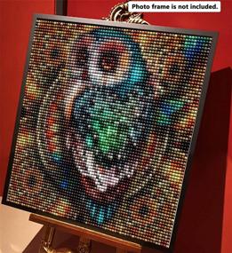 img 1 attached to 🦉 Mandala Owl Full Drill Diamond Painting Kit, Colorful Animal DIY Paint with Diamonds, Rhinestone Embroidery Craft for Home Room Decoration, 12x12 inch