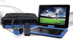 img 1 attached to Enhance Your Entertainment Experience with Ematic Personal DVD Player - Blue (EPD142BU)