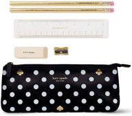 kate spade new york pencil case including 2 pencils logo