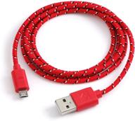 🔌 кабель carwires m404-red - 4 фута, премиальный кабель для зарядки и синхронизации micro-usb: быстрый и надежный логотип