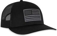 🧢 haka american flag hat - usa trucker hat for men & women - adjustable baseball cap - mesh snapback - durable outdoor hat logo