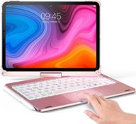 🔁 360° rotatable touchpad keyboard case with backlight - compatible with ipad pro 11 inch 3rd gen 2021, ipad air 4th gen 10.9", ipad pro 11 inch 1st gen 2021/2nd gen 2020/3rd gen 2018 logo