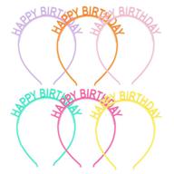 candygirl 6pcs birthday headbands: perfect happy birthday girl 🎉 tiara crown for kids & adults – ultimate party supplies logo