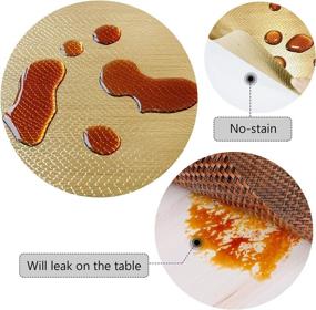 img 2 attached to 💦 Waterproof Heat Resistant Restaurant Placemats by DECORKC