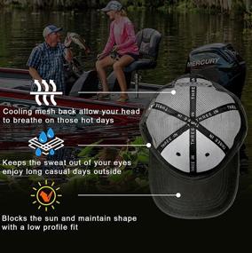 img 1 attached to 🎣 Must-Have American Fish Flag Trucker Hats: Ultimate Fishing Gifts for Men - Premium Snapback Fishing Hats for Camping and Everyday Wear