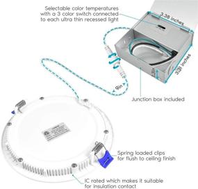 img 2 attached to Dimmable Recessed Junction Temperature Selectable Industrial Lighting Components