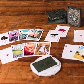 img 2 attached to 🌲 Parks Playing Cards: Green Deck with 12 National Park Illustrations on Premium USPCC Cards - Explore the Beauty in Every Hand!