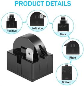 img 2 attached to YGDZ 1PCS QP2-4R7 4.7 Ohm 1-Pin Black Refrigerator PTC Starter Relay