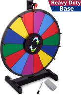 🎡 t-sign 18" heavy-duty prize wheel spin with 14 slots, color spinning prize wheel spinner - includes dry erase marker and eraser. ideal for carnival, trade show, and fortune spin game. логотип