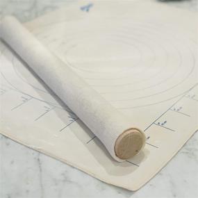 img 2 attached to 🥐 Ateco Canvas Pastry Cloth and Rolling Pin Cover: Highly Durable 25" x 20" Baking Set