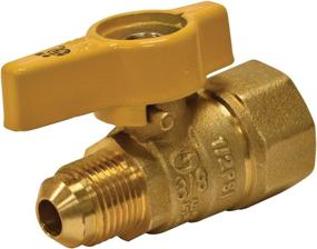 img 2 attached to 🔥 Eastman 60030 Brass Female Flare Gas Ball Valve Connector with Lever Handle, CSA-Approved, 3/4" FIP x 1/2" OD Flare: Durable and Easy-to-Use