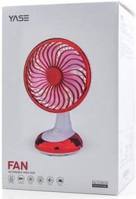 img 3 attached to 🌬️ TOYSERY Durable Desk Fan: Mini Fan, Battery Powered, High Performing Rechargeable, Beautiful Personal Fan, Super Fast USB Fan - Small Fan for Home, Office, Bedroom, and Travel
