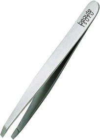 img 1 attached to Tweezers - Eyebrow Plucking Tool with Flat Square Tip, German Stainless Steel, for Hair Removal, Facial Grooming - By The Unique Edge