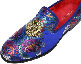 img 1 attached to 👞 Stylish and Elegant: ELANROMAN Velvet Loafers for Men's Fashion and Wedding Attire