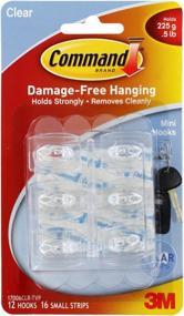 img 1 attached to 📌 Command Clear Strips 17006CLR VP Adhesive: Secure and Damage-Free Hanging Solution