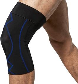 img 3 attached to 👨 CW-X Men's Stabilyx Knee Sleeve with Compression and Joint Support