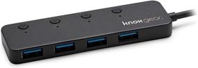 img 1 attached to 🔌 Expand Your USB Capabilities with the Knox Gear 4-Port USB 3.0 Hub+