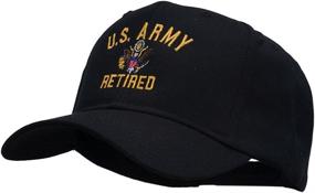 img 3 attached to Official US Army Retired Military Embroidered Cap - Available at e4Hats.com