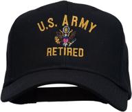 official us army retired military embroidered cap - available at e4hats.com logo