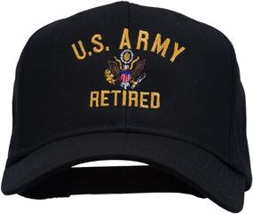 img 4 attached to Official US Army Retired Military Embroidered Cap - Available at e4Hats.com