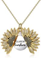 🌻 stunning yfn sterling sunflower necklace for girls' jewelry collection logo