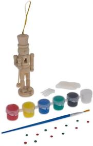 img 3 attached to 🎄 Enhance Your Holiday Decor with BestPysanky Unfinished Wooden Nutcracker Craft Kit - 5 Inches