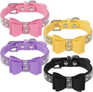 pieces collar adjustable rhinestone collars logo