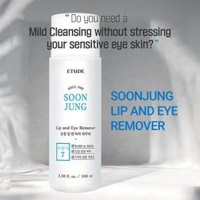 img 3 attached to 🌿 ETUDE HOUSE SoonJung Lip & Eye Remover 100ml (New Version): Korean Hypoallergenic Skin Care for Sensitive Skin - Gentle Yet Effective Cleansing with Minimal Irritation