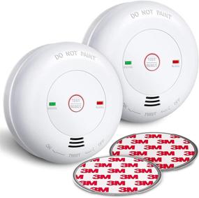 img 4 attached to Siterwell CO Detector Alarm with Test and Silence Function - 7-Year Battery Operated, Low Battery Warning, Figaro Sensor, UL2034 Listed - GS811-A, 2 Packs