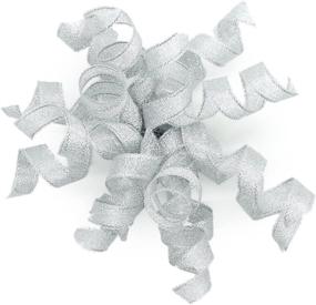 img 4 attached to CT CRAFT LLC Burst Bow Gift Wrap - Large Gift Wrapping Bow - Self-Adhesive Gift Bow - Accessory - Silver - Gift Wrapping - 4 Inches Wide (6 Count)