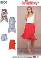 👗 sew easy women's ruffled wrap skirt patterns, sizes 14-22 logo