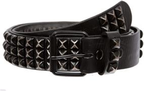 img 4 attached to Men's Accessories: Distressed Studded 👜 Cowhide Leather with a Tanned Finish