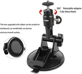 img 1 attached to 🚗 Versatile Car Suction Cup Mount for Smartphone and GoPro Hero 9/8/7/6/5/4 Black, Pellking Dashboard Suction Mount with Phone Holder Compatible for iPhone, Samsung, and Action Cameras