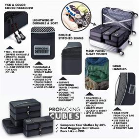 img 2 attached to Pro Packing Cubes Lightweight Compression Travel Accessories and Packing Organizers