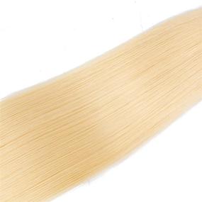 img 1 attached to Набор волос блондинка прямых бразильских