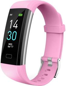 img 4 attached to 📟 Vabogu Fitness Tracker HR: Blood Pressure Heart Rate Monitor, Sleep Tracker, Calorie Counter - Waterproof, Pink