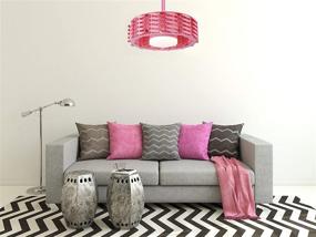 img 1 attached to 🌸 Pink Oceano Bladeless Ceiling Fan with LED Light for Girls' Room - 6 Speeds, 23 Inches