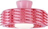 🌸 pink oceano bladeless ceiling fan with led light for girls' room - 6 speeds, 23 inches логотип