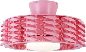 img 4 attached to 🌸 Pink Oceano Bladeless Ceiling Fan with LED Light for Girls' Room - 6 Speeds, 23 Inches