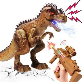 img 4 attached to 🦖 Dinosaur Shooting and Spraying Toy Set by CUTE STONE