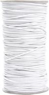 🧵 high-quality 100 yard elastic cord stretch thread for jewelry making in 0.08 inches diameter - white color logo