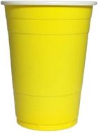 goodtimes disposable plastic 16 ounce yellow logo