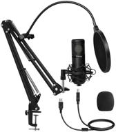 maono au-pm430 usb microphone with 25mm large diaphragm, studio/home recording, podcast, gaming, streaming, youtube, chatting, professional sound chipset, pc cardioid mic logo