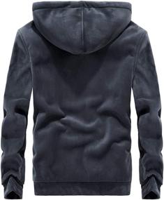 img 2 attached to 🧥 Gihuo Men's Winter Sherpa Lined Hoodie: The Ultimate Warmth in a Zip Up Sweatshirt Jacket