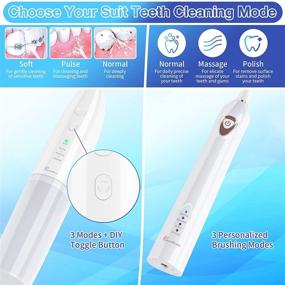 img 2 attached to 🦷 Beautlinks Water Flosser and Toothbrush Combo: Cordless Dental Care Set with 5 Modes, DIY Timers, and Portable Design