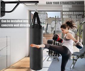 img 2 attached to 💪 XMYANG Punching Bag Hanger - Heavy Duty Wall Mount Bracket for Home Gym Fitness Training