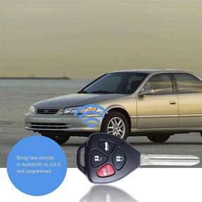 img 2 attached to Превосходный набор из 2 лезвий пульта дистанционного управления для Toyota Camry LE HYQ12BBY (2007-2011) - микросхема 4D67 | 314,4 МГц (не вырезано)