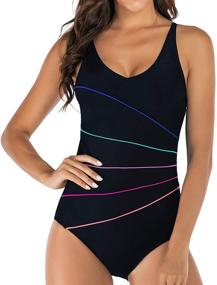 img 3 attached to 👙 Mojessy Women's One Piece Swimwear - Stylish Women's Clothing for Beach and Pool