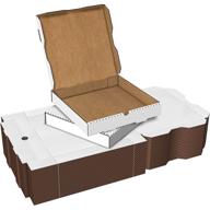 premium white cardboard pizza takeout containers logo