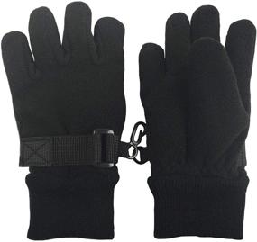 img 4 attached to 🧤 N'Ice Caps Little Kids Warm Sherpa Lined Easy-On Fleece Gloves - Enhanced SEO